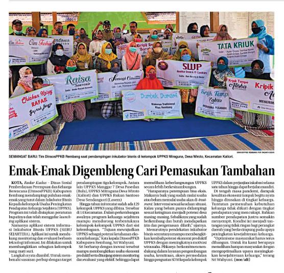 Pengembangan Inkubasi Bisnis UPPKS