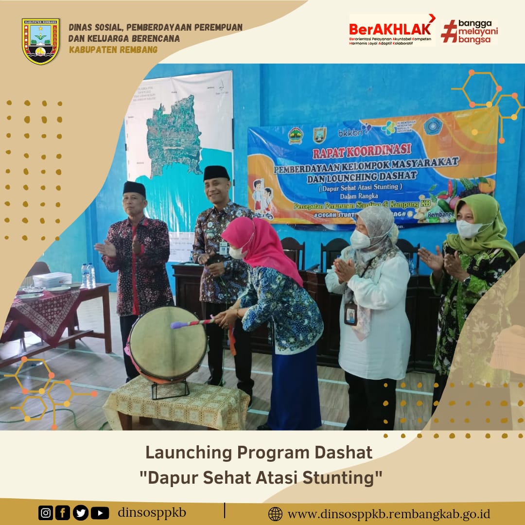 RAPAT KOORDINASI PEMBERDAYAAN KELOMPOK MASYARAKAT DAN LOUNCHING DASHAT